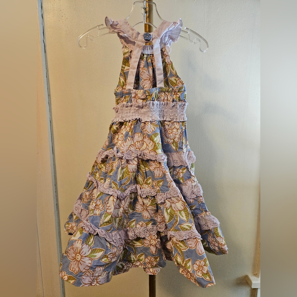 Matilda Jane Lavender Floral Tiered Ruffle Dress - Picture 5 of 6